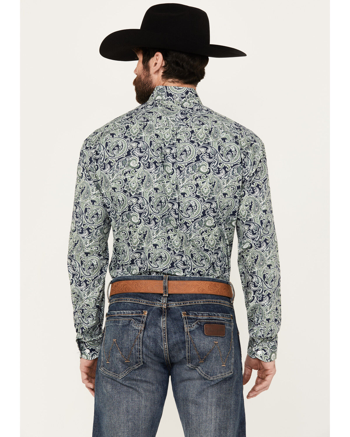 Image #4 - Stetson Men's Paisley Print Long Sleeve Button Down Western Shirt, , hi-res