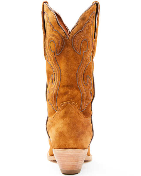 Image #5 - Dan Post Women's Suede Western Boots - Snip Toe, , hi-res