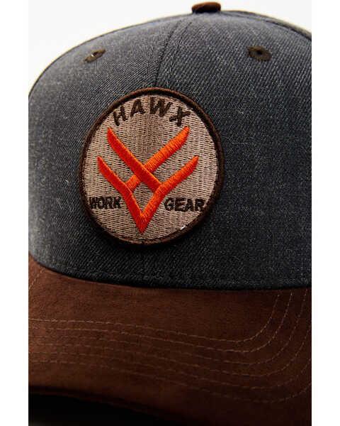 Hawx Men's Two-Tone Circle Patch Ball Cap, Dark Grey, hi-res