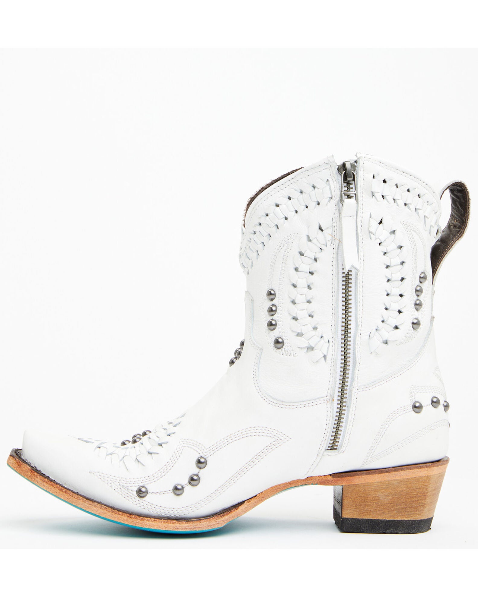 Lane Women's Cossette Western Booties - Snip Toe, White