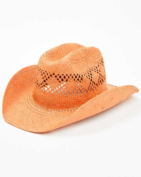 Image #1 - Shyanne Women's Lottie Straw Cowboy Hat , Brown, hi-res