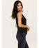 Image #2 - Idyllwind Women's Resha Lace Rib Knit Cami, Black, hi-res