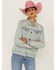 Image #1 - Johnny Was Women's Devere Embroidered Denim Jacket, Blue, hi-res