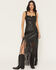 Image #5 - Idyllwind Women's Roycroft Faux Leather Fringe Bustier, Black, hi-res