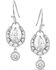 Image #1 - Montana Silversmiths Women's Frozen Dew Drops Crystal Earrings, Silver, hi-res