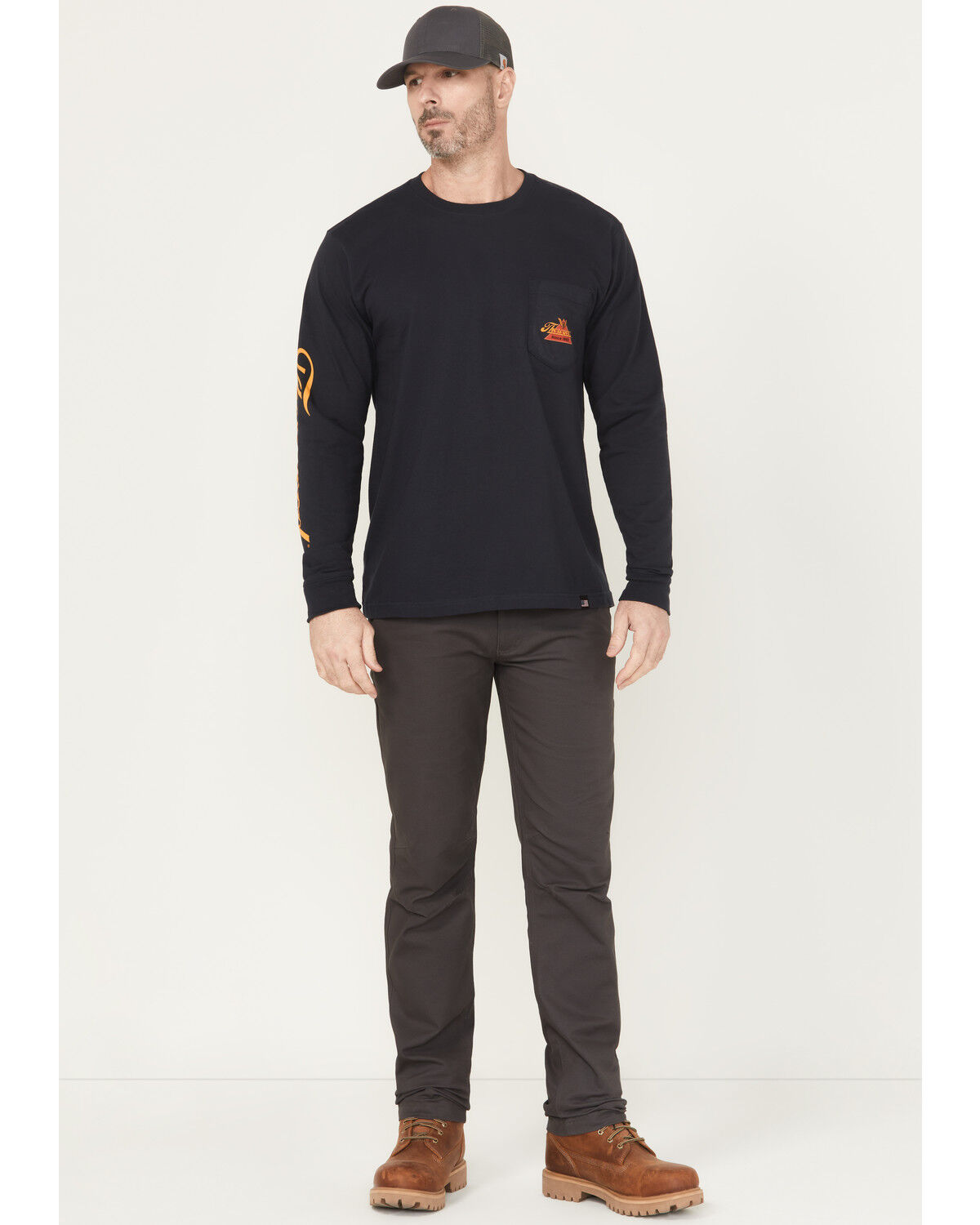 Image #1 - Thorogood Men's Canvas DWR Relaxed Straight Stretch Work Pants, Grey, hi-res