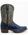 Image #2 - Dan Post Men's 11" Exotic Ostrich Leg Western Boots - Square Toe, Blue, hi-res