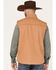 Image #4 - Cowboy Hardware Men's Ranch Canvas Berber Sherpa-Lined Vest, Camel, hi-res