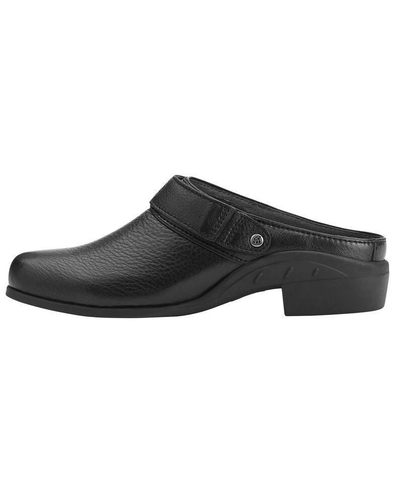 ladies leather mules wide fit