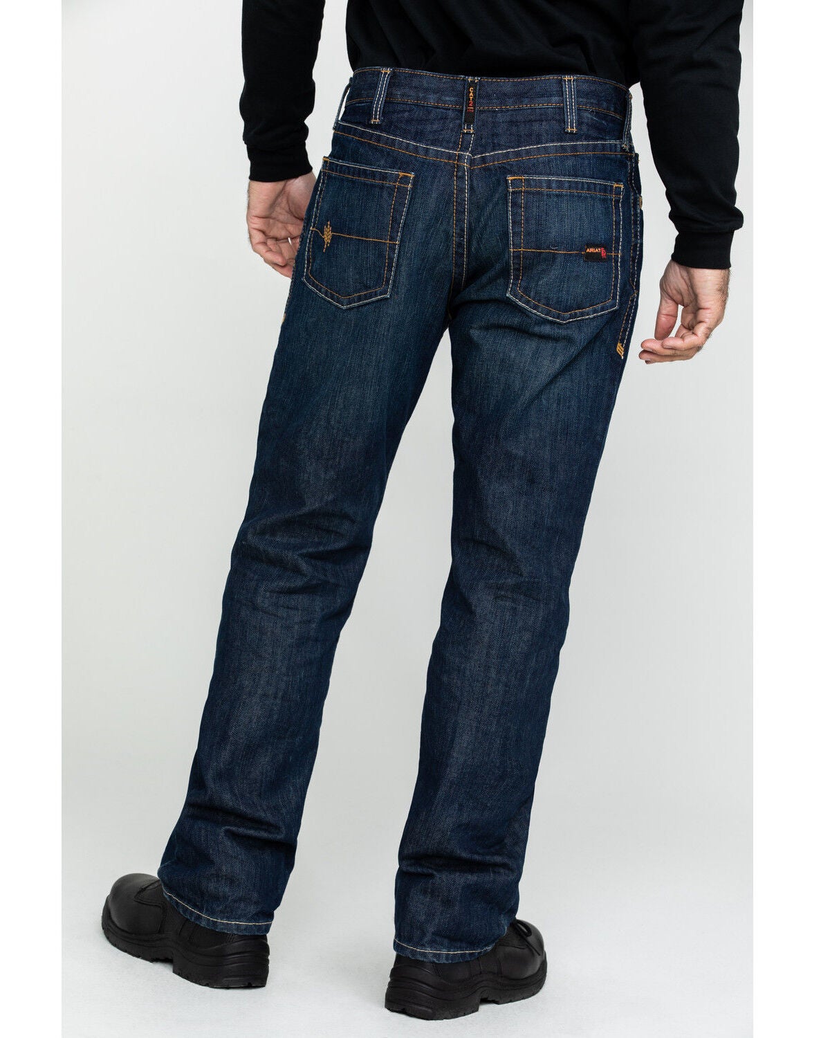 Image #3 - Ariat Men's Shale FR Relaxed Bootcut Work Denim Jeans, Denim, hi-res