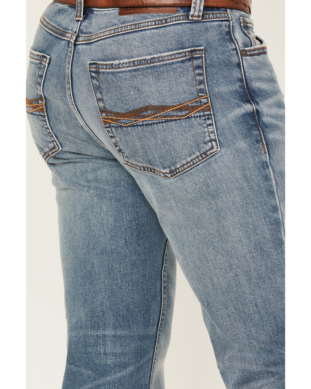 Image #4 - RANK 45® Men's Bodie Medium Wash Slim Bootcut Performance Stretch Denim Jeans, Light Wash, hi-res
