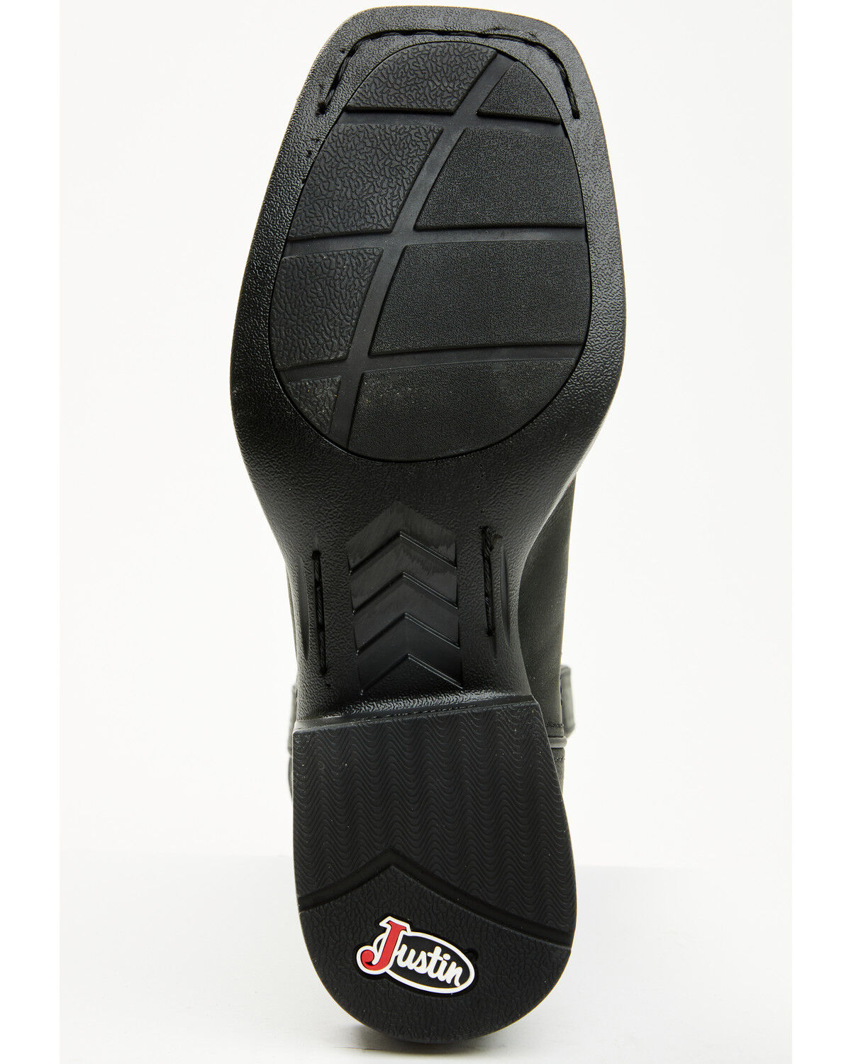 Image #7 - Justin Men's Zeke Performance Western Boots - Broad Square Toe, Black, hi-res