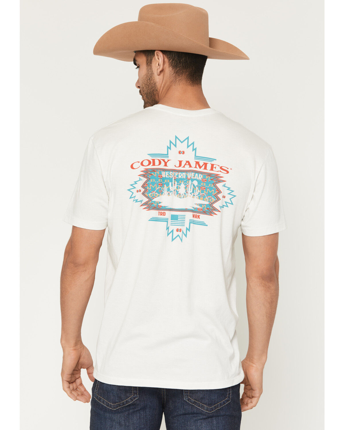 Image #1 - Cody James Men's Southwestern Sunset Short Sleeve Graphic T-Shirt, Natural, hi-res