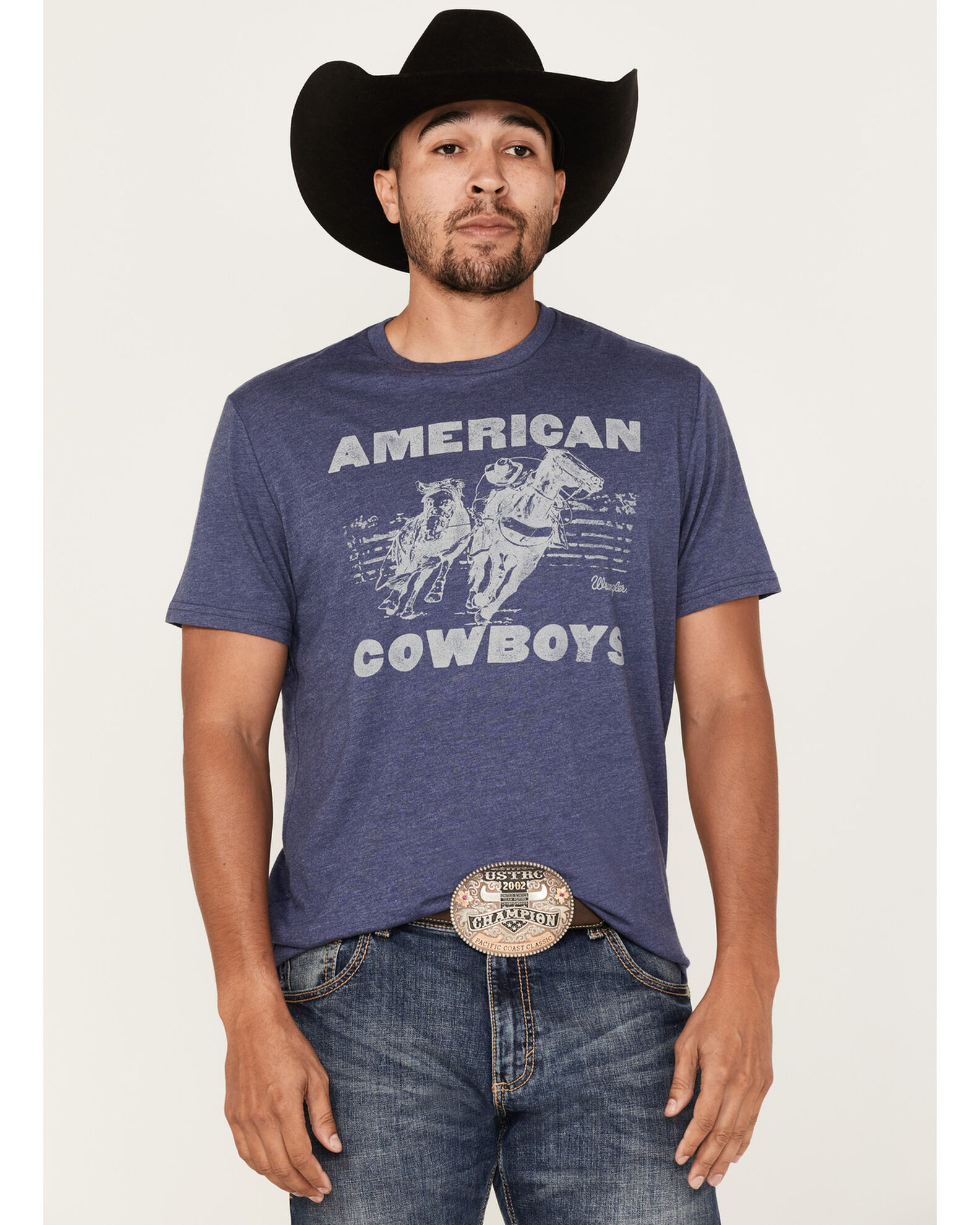 Wrangler Men s American Cowboys Rodeo Graphic T Shirt Sheplers