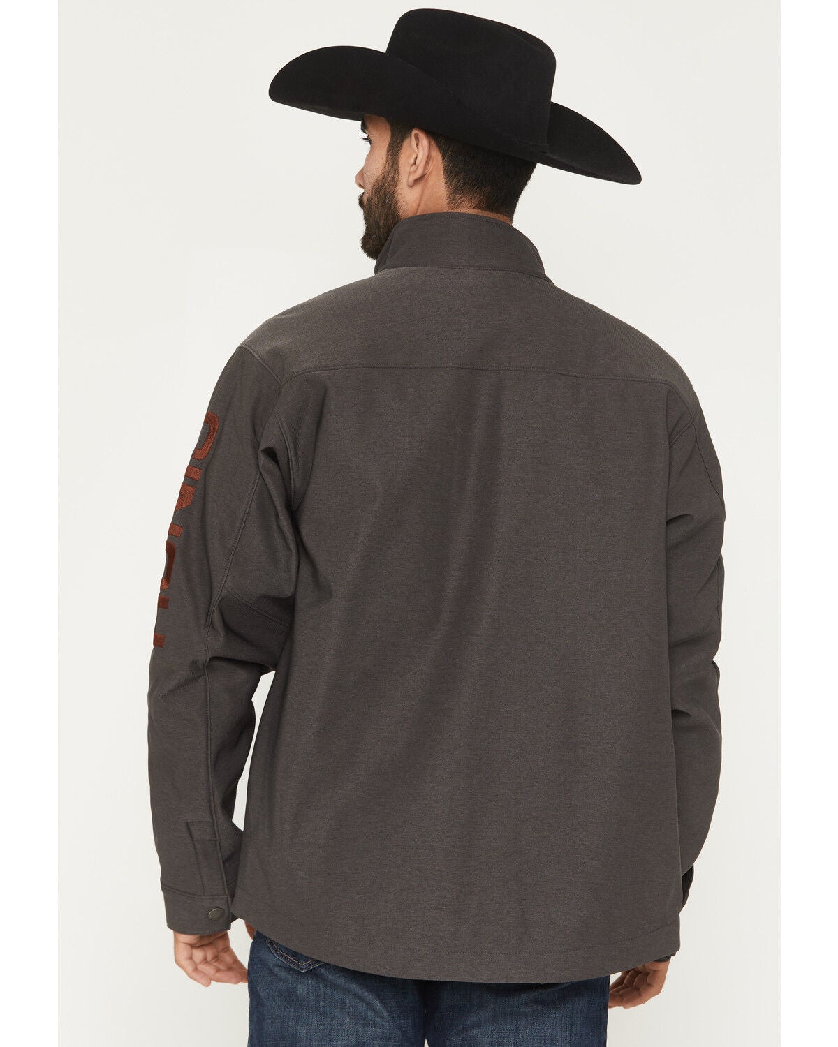 Image #4 - Cinch Men's Bonded Softshell Jacket - Big, Charcoal, hi-res