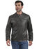 Image #3 - Frye Men's Fryce Racer Leather Jacket, Dark Brown, hi-res