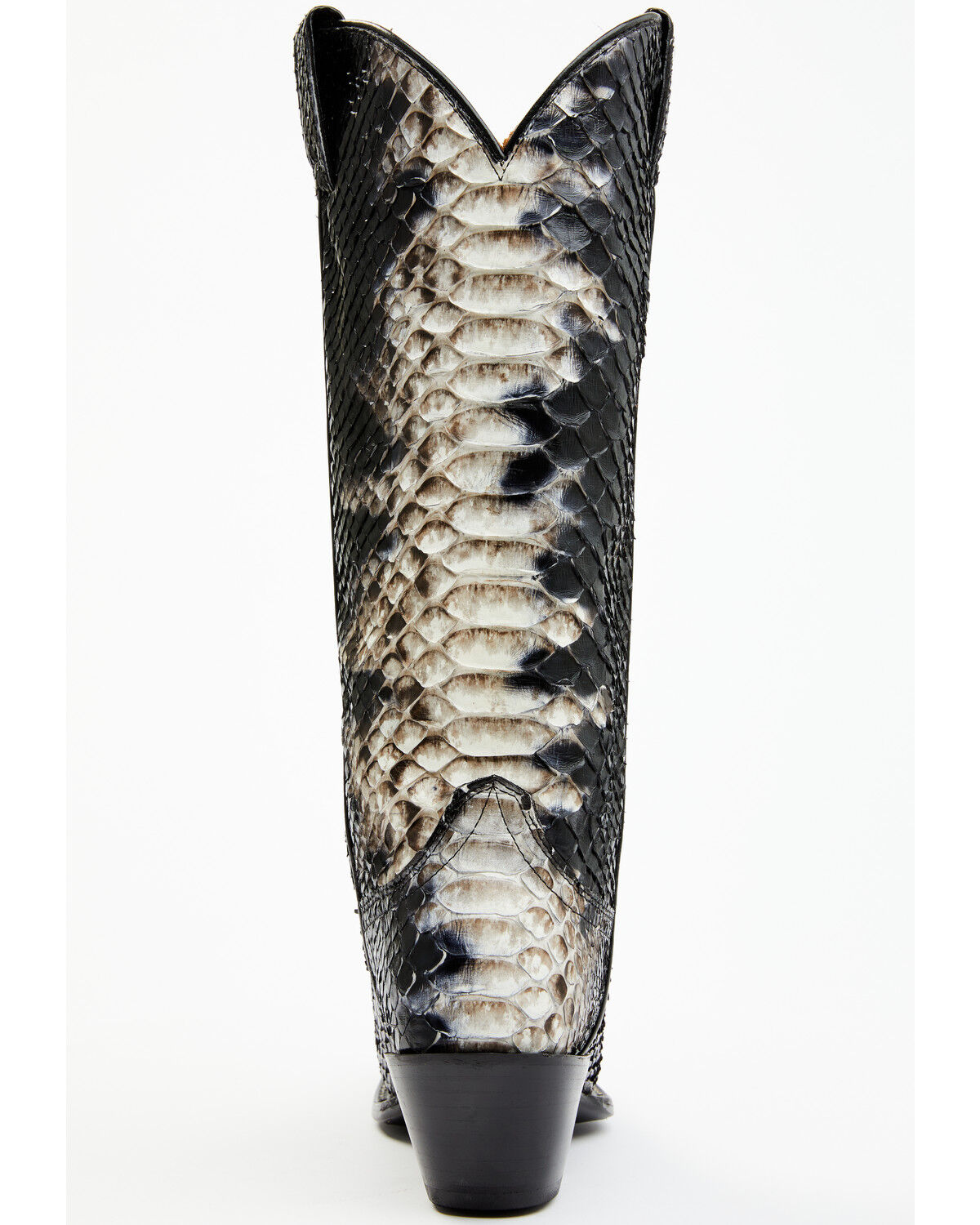 Image #5 - Idyllwind Women's Stunner Exotic Python Western Boots - Snip Toe, Black/white, hi-res