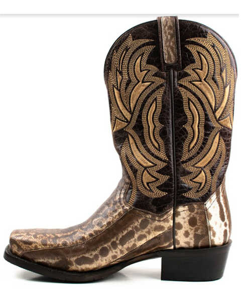 Dan Post Men's Kauring Snake Exotic Western Boots - Square Toe , Brown