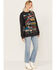 Image #1 - Wrangler X Fender Women's Collage Graphic Sweatshirt, Black, hi-res