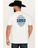 Image #4 - Kimes Ranch Men's Boot Barn Exclusive Layered Diamond Southwestern Logo Short Sleeve Graphic T-Shirt, White, hi-res