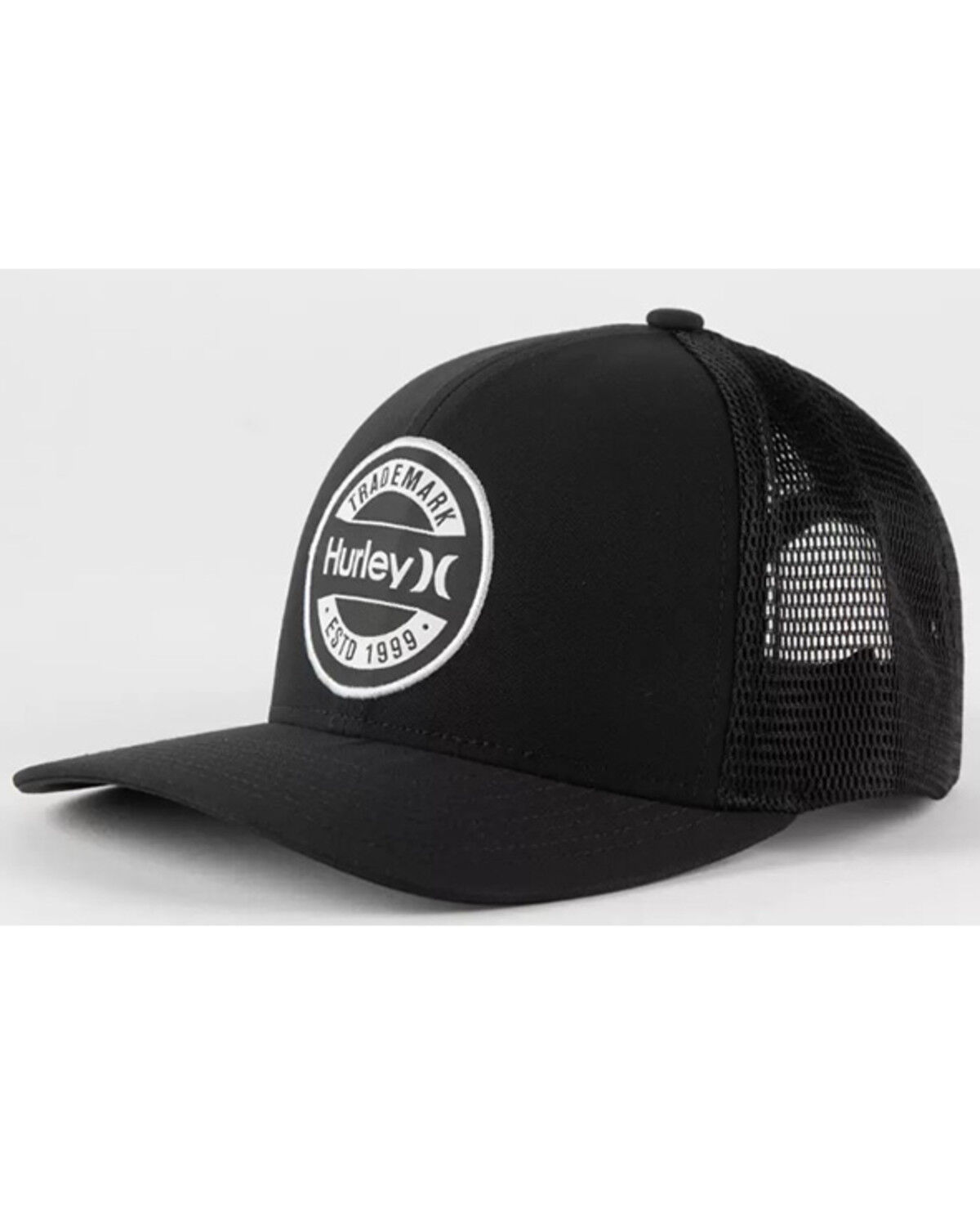 Image #1 - Hurley Men's Charter Circle Logo Patch Ball Cap, Black, hi-res