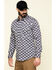 Rock & Roll Denim Men's FR Printed Southwestern Twill Long Sleeve Work Shirt , Charcoal, hi-res