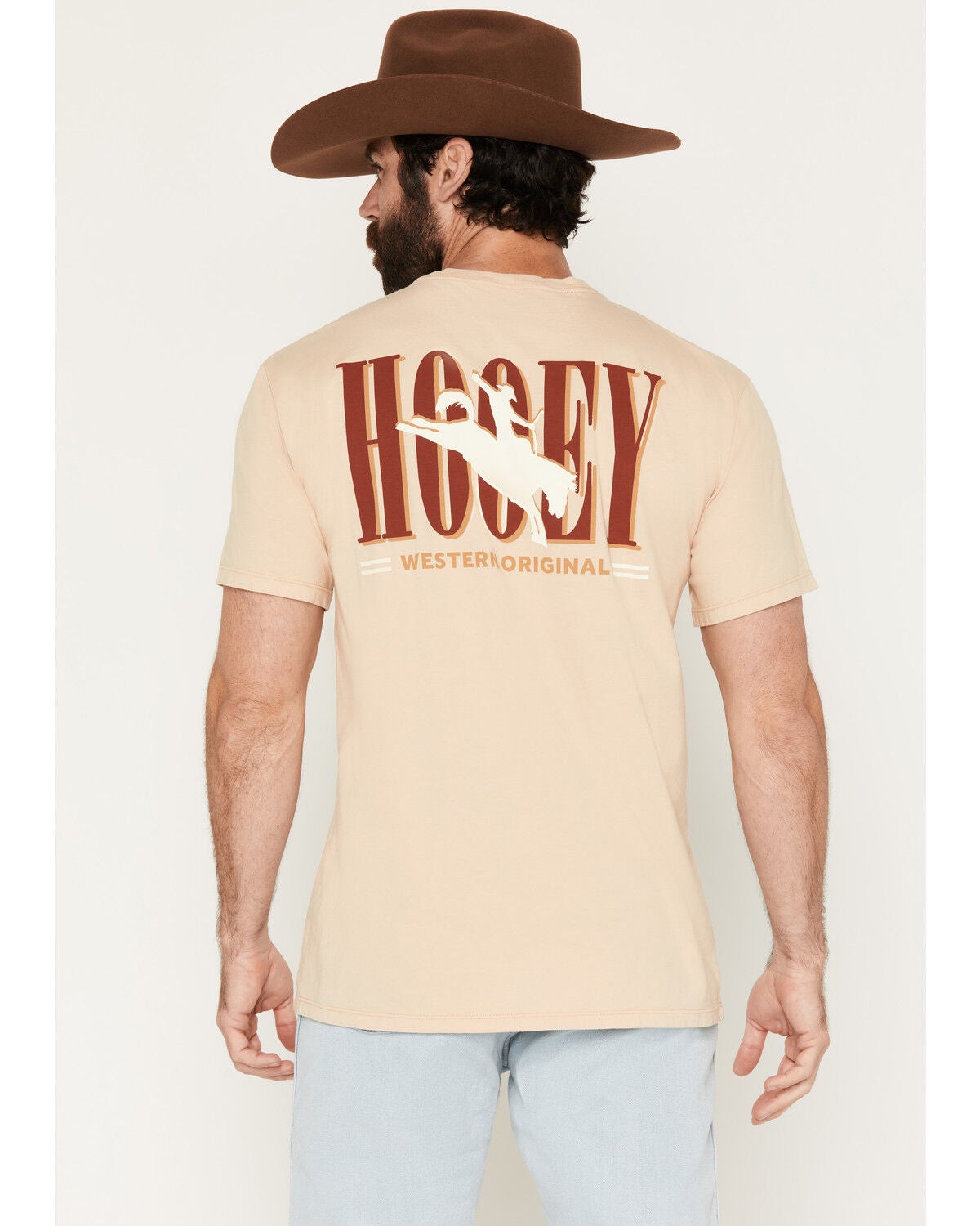 Image #1 - Hooey Men's Wild Ride Short Sleeve Graphic T-Shirt, Tan, hi-res