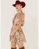 Miss Me Women's Patchwork Long Sleeve Dresss, Mauve, hi-res