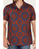 Image #3 - Pendleton Men's Hula Girl Tropical Print Short Sleeve Button-Down Western Shirt , Red, hi-res