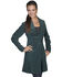 Image #1 - Scully Embroidered Boar Suede Long Coat, Teal, hi-res