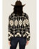 Image #4 - Ariat Women's Berber Southwestern Print Sherpa Pullover, Black, hi-res