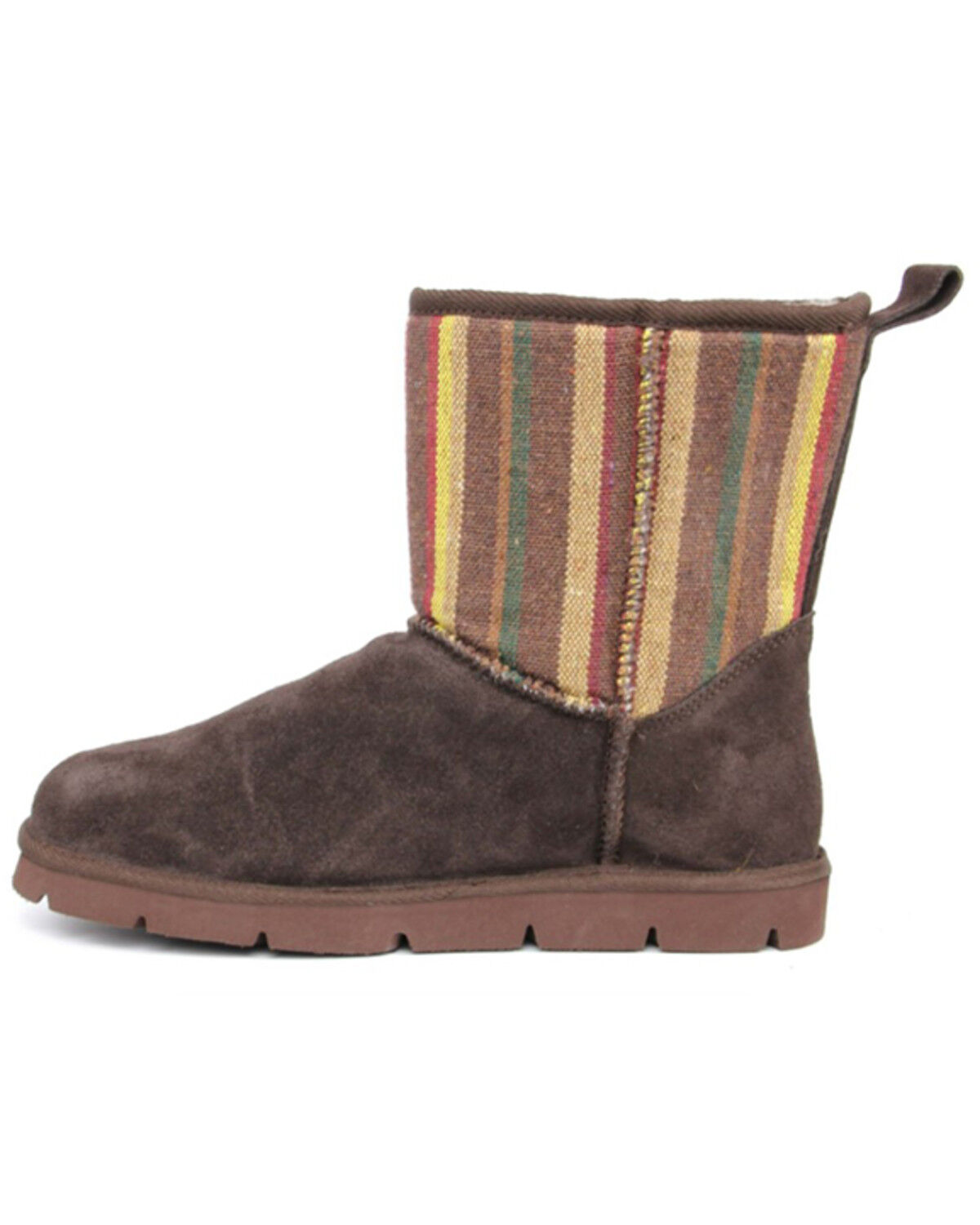 Image #3 - Superlamb Women's Argali Serape 7.5" Suede Leather Pull On Casual Boots - Round Toe, , hi-res