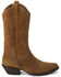 Image #2 - Matisse Women's Gaucho Suede Western Boots - Snip Toe, Brown, hi-res