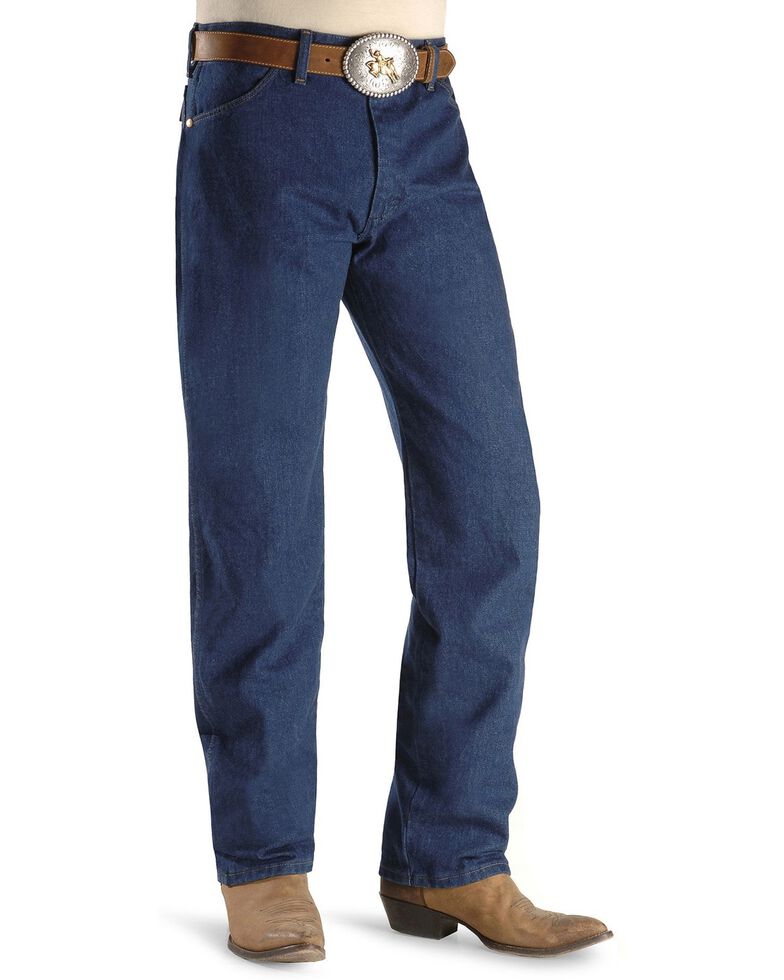 Wrangler Jeans - 13MWZ Original Fit Prewashed Denim - Big 44" to 52" Waist, Indigo, hi-res