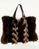 Image #3 - Azalea Wang Women's Confidante Faux Fur Bag, Brown, hi-res