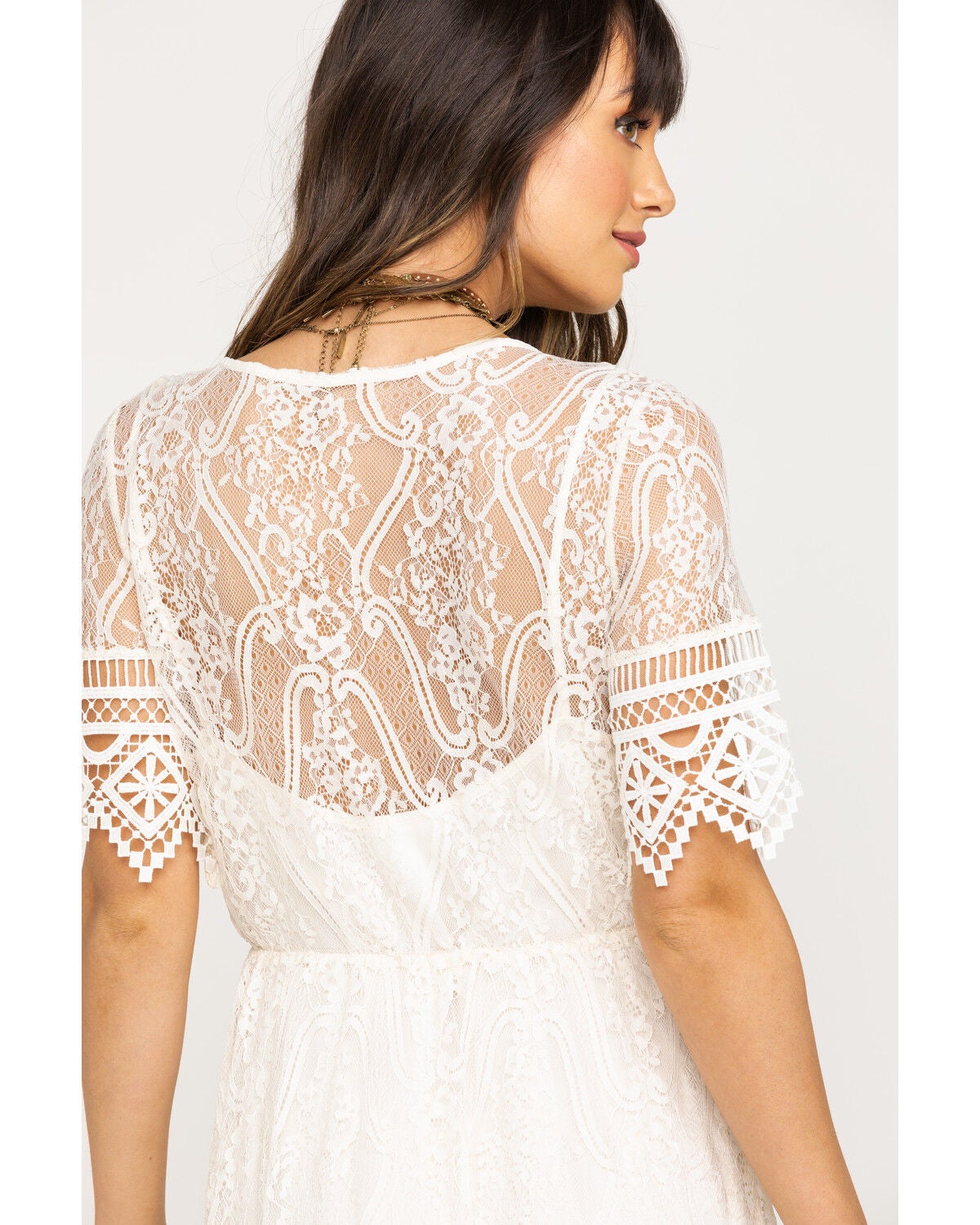 casual ivory maxi dress