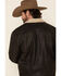 Cripple Creek Men's Leather Sherpa Lined Jacket , Brown, hi-res