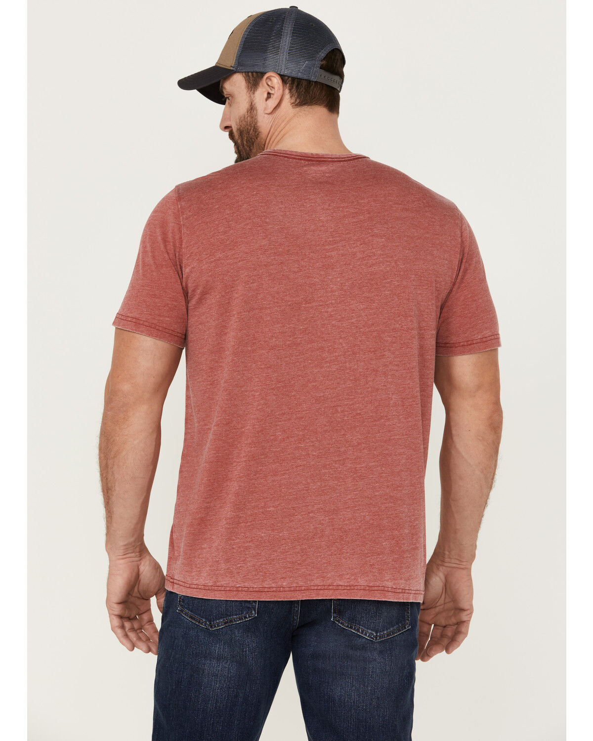 Image #4 - Flag & Anthem Men's Bear Mountain Summit Burnout Graphic T-Shirt, Red, hi-res