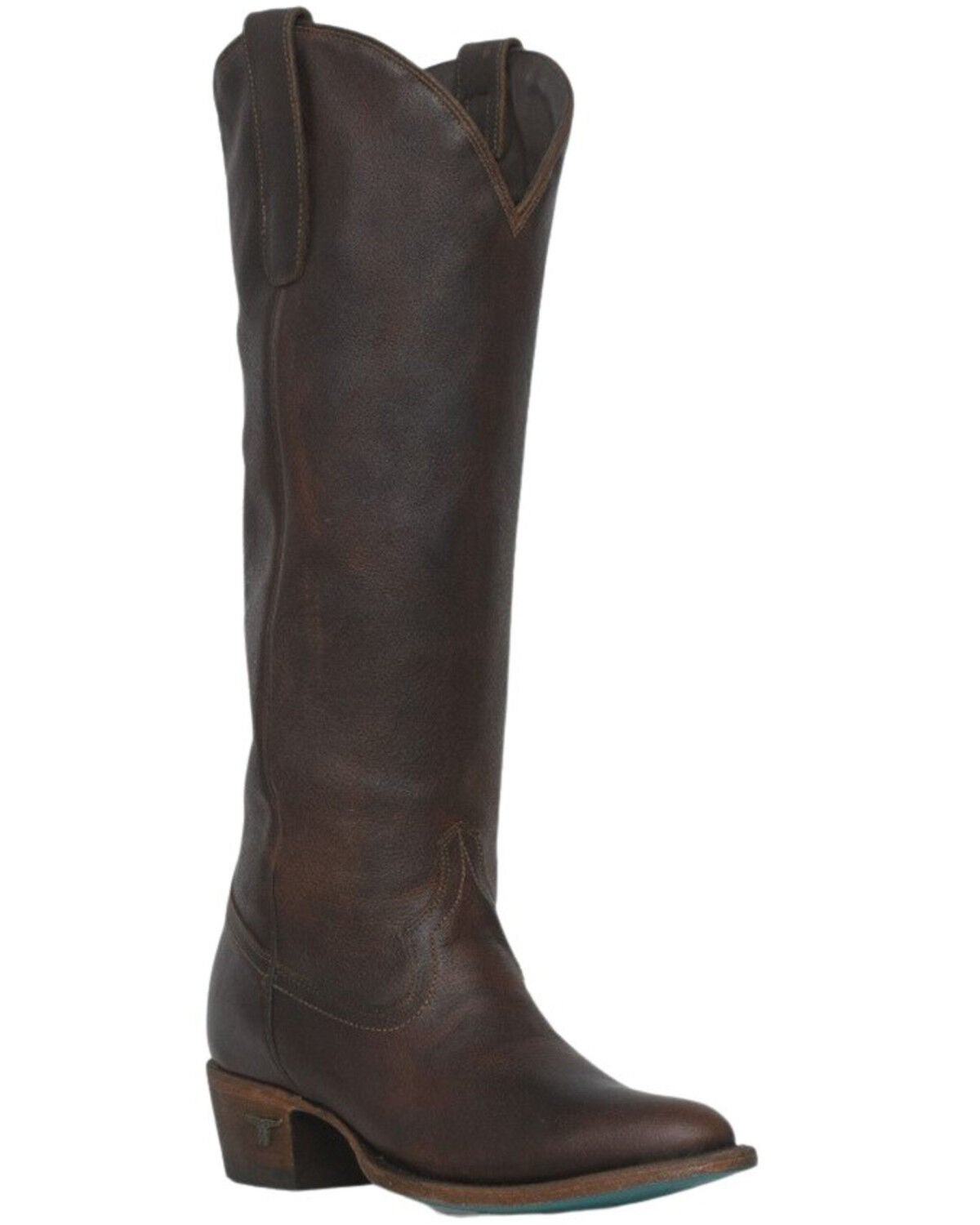 Lane Women's Plain Jane Tall Western Boots - Round Toe, Cognac, hi-res