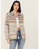 Image #1 - Idyllwind Women's Hickorydale Southwestern Print Shacket, Light Blue, hi-res