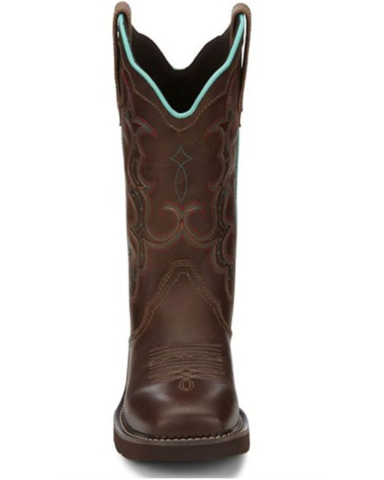 Image #4 - Justin Women's Raya Western Boots - Square Toe, Tan, hi-res