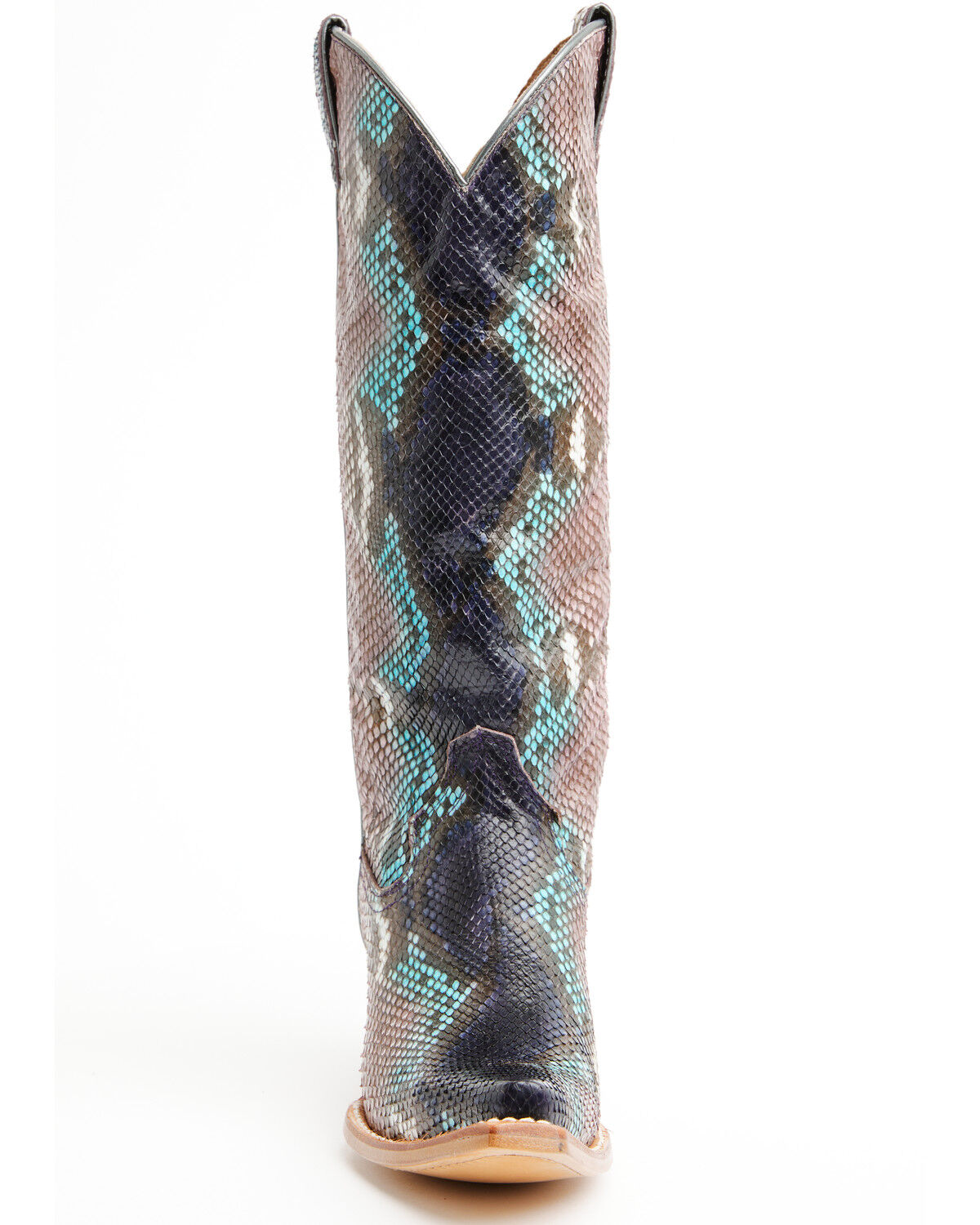 Image #4 - Idyllwind Women's Slay Exotic Python Western Boots - Snip Toe, Purple, hi-res