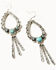 Image #2 - Idyllwind Women's Bellafonte Teardrop Scalloped Earrings, Silver, hi-res