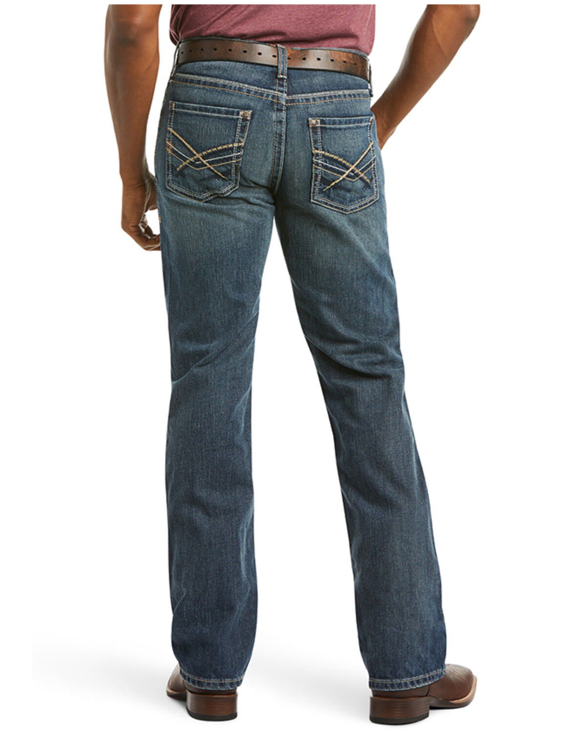 Image #2 - Ariat Men's M5 Straight Fit Straight Leg in Deadrun, Denim, hi-res