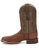 Image #3 - Justin Men's Full-Quill Ostrich Exotic Boot - Square Toe, Brandy Brown, hi-res