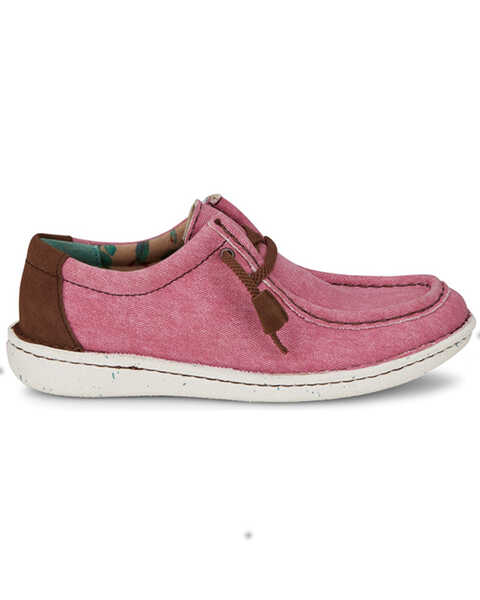 Image #2 - Justin Women's Hazer Casual Shoes - Moc Toe , Pink, hi-res