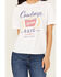 Image #3 - Bohemian Cowgirl Women's Cowboys & Dive Bars Short Sleeve Cropped Graphic Tee, White, hi-res