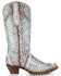 Image #2 - Corral Women's White Bright Inlay Western Boots - Snip Toe, , hi-res