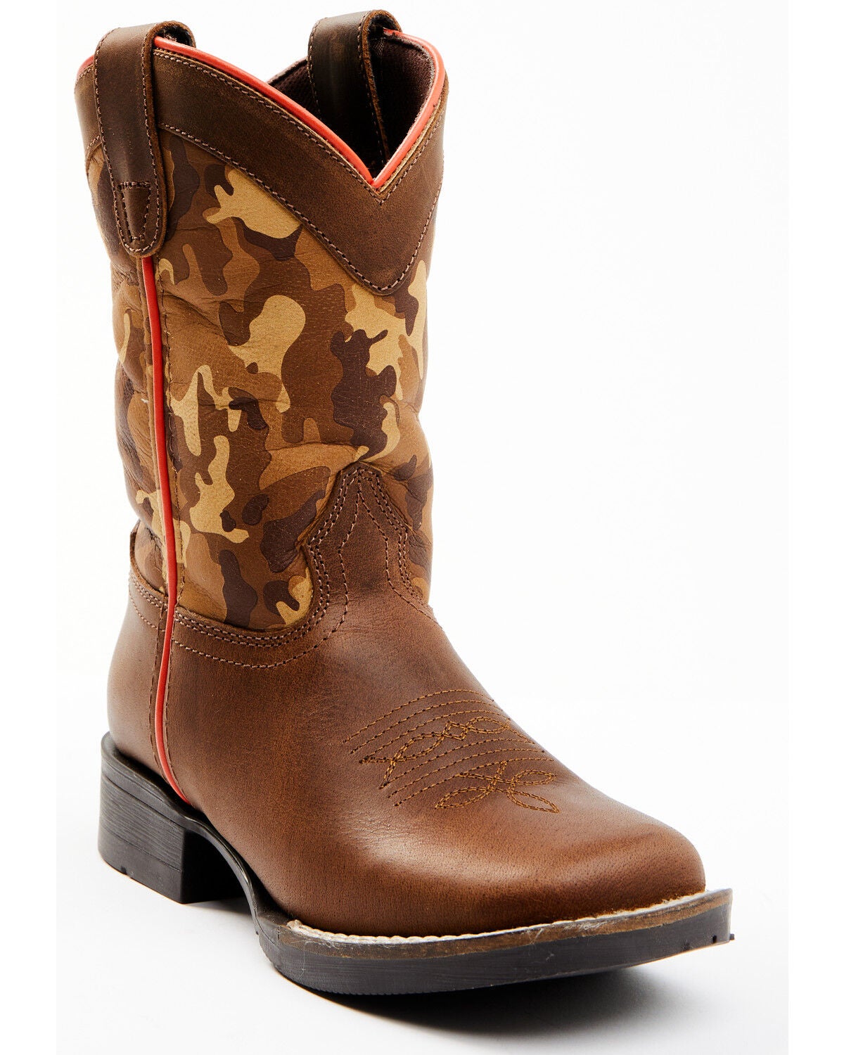Cody James Boys' Camo Western Boots - Square Toe, Multi, hi-res