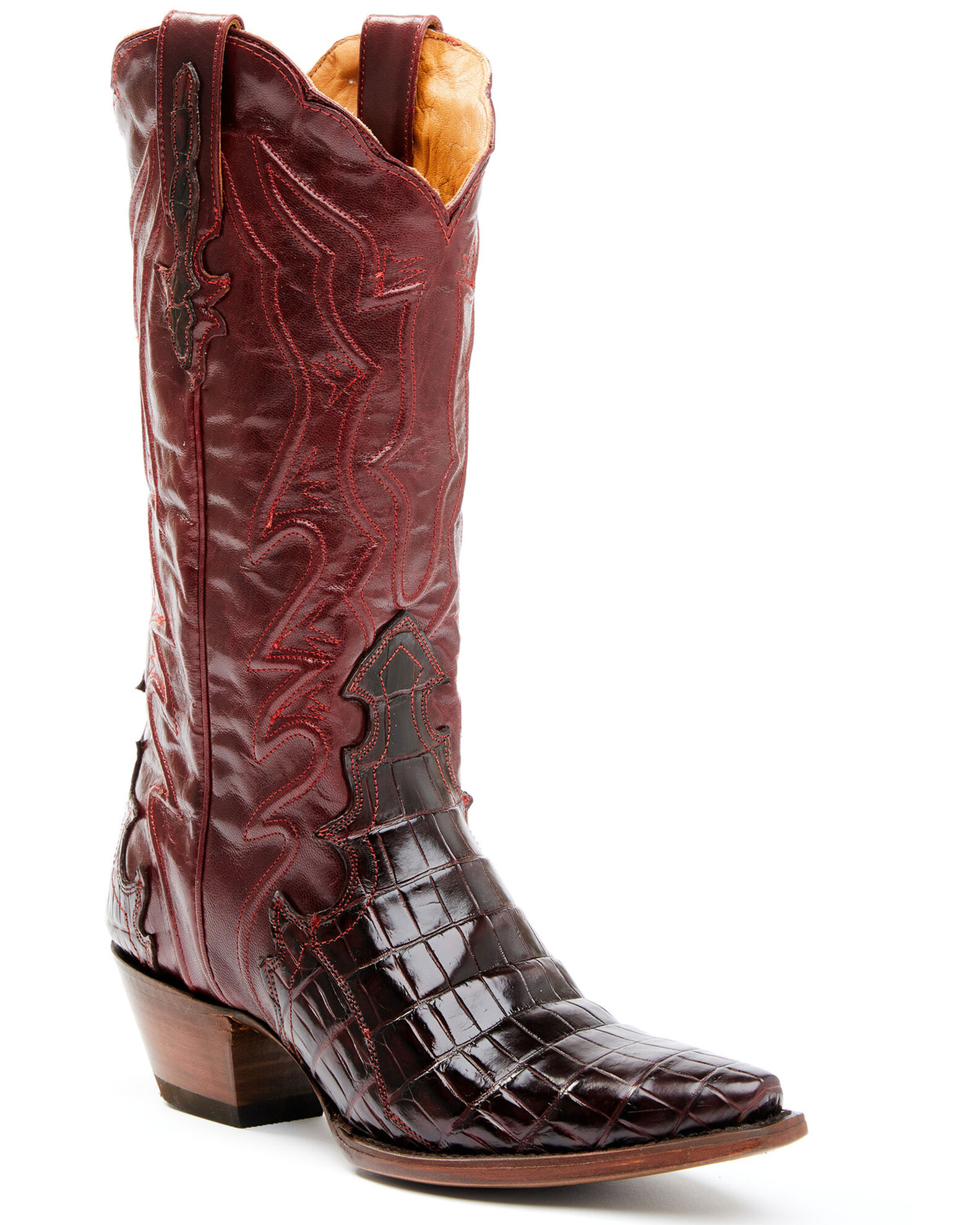 Women's crocodile boots top